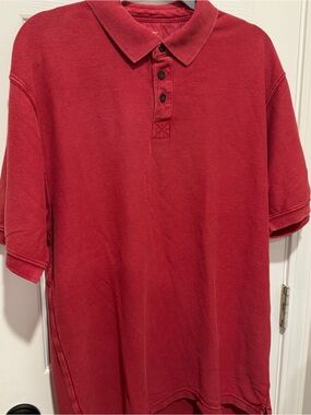 RedHead Polo Shirt Men’s Large Red 100% Cotton Short Sleeve Casual